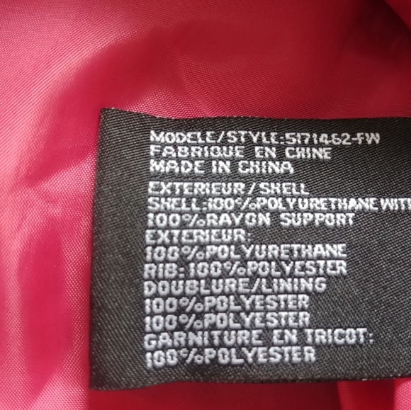 Faux-leather ladies motto jacket - Picture 7 of 8